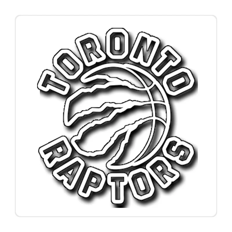 Toronto Raptors Full Color Vinyl Sticker - Custom Size