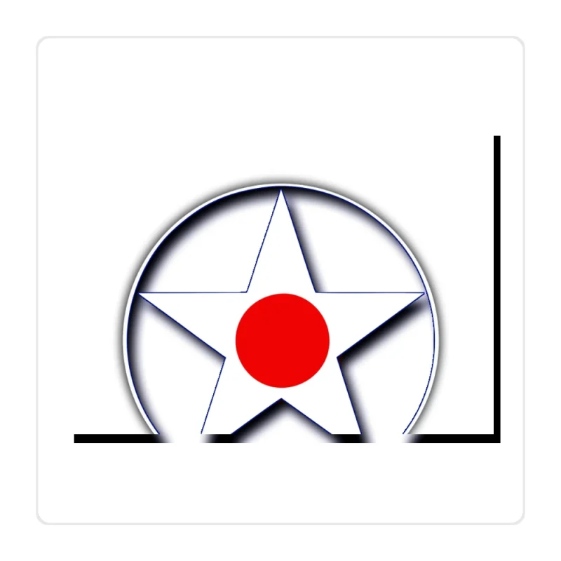 US Army Air Corps Roundel Full Color Vinyl Decal