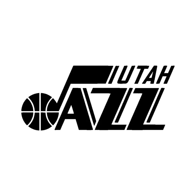Utah Jazz - Design 1 - Die Cut Vinyl Decal - Custom Size
