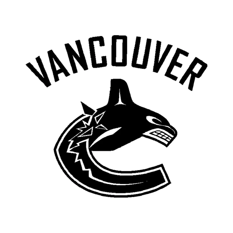 Vancouver Canucks - Design 1 - Die Cut Vinyl Decal - Custom Size