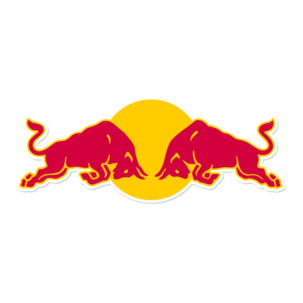 RedBull No Text - Full Color Vinyl Sticker - Custom Size