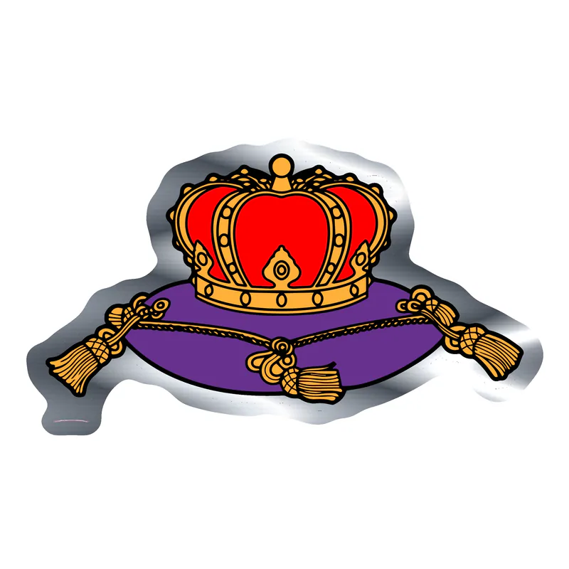 Crown Royal Silver Chrome Vinyl Decal