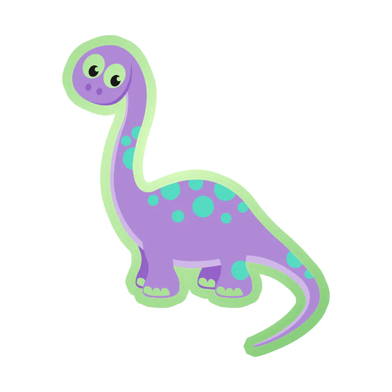 Dinosaur - Glow in the Dark Vinyl Sticker - Custom Size