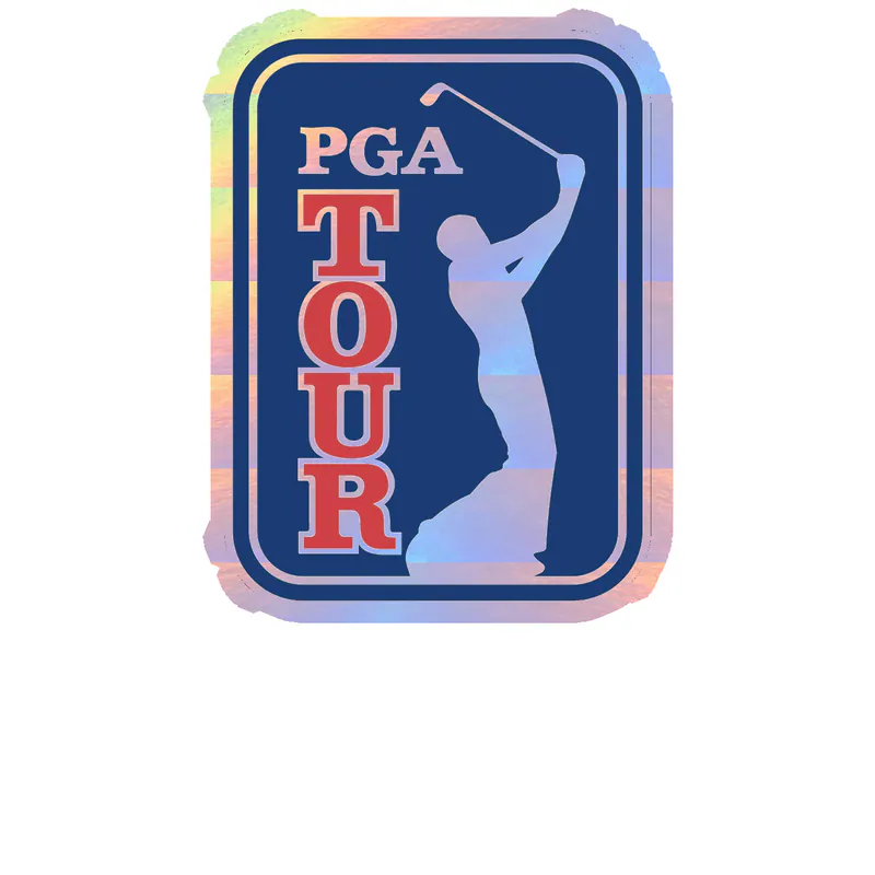 PGA tour logo Holographic Vinyl Decal