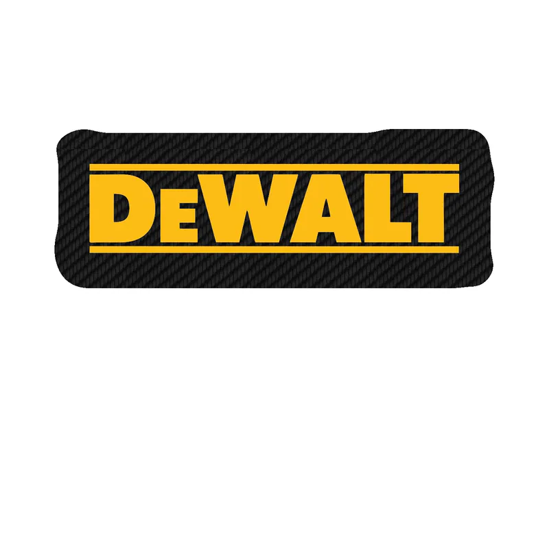 DeWalt Carbon Fiber Vinyl Sticker - Custom Size