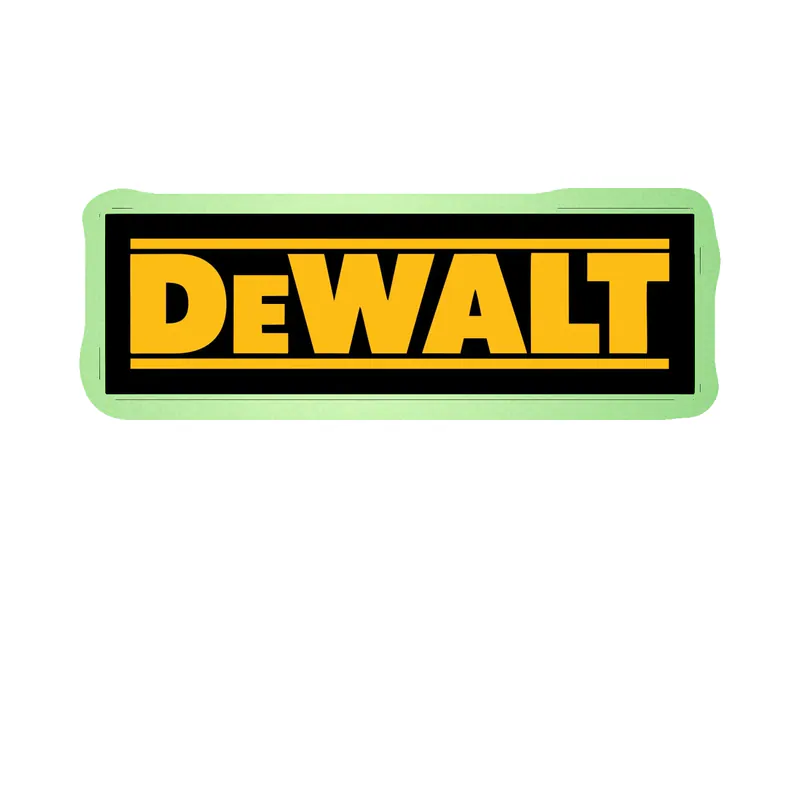 DeWalt Glow in the Dark Vinyl Sticker - Custom Size