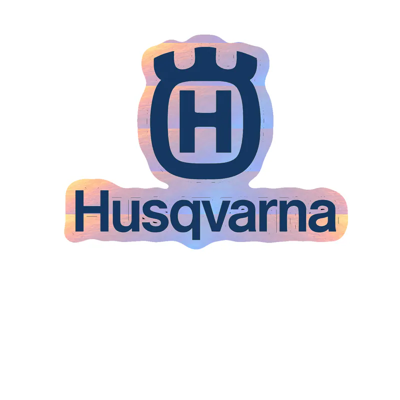 Husqvarna Holographic Vinyl Sticker - Custom Size