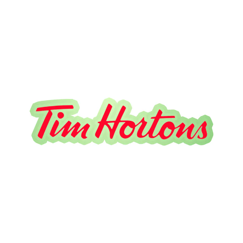 Tim Hortons Glow in the Dark Vinyl Sticker - Custom Size