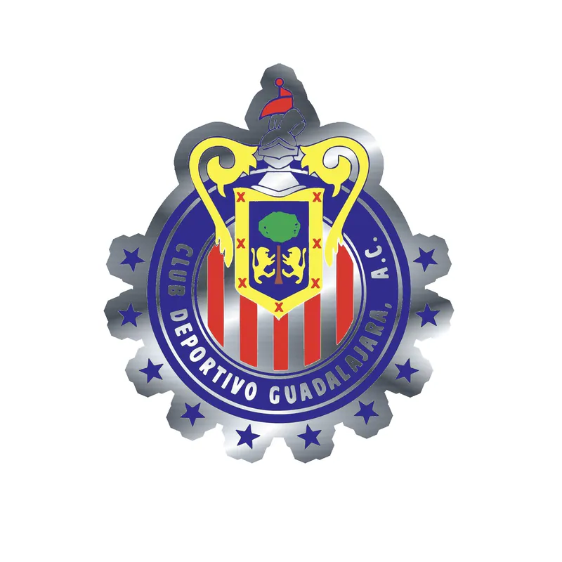 Chivas de Guadalajara Silver Chrome Vinyl sticker - Custom Size