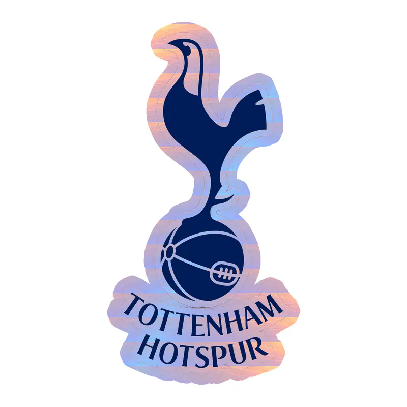 Tottenham Hotspur Holographic Vinyl Sticker - Custom Size
