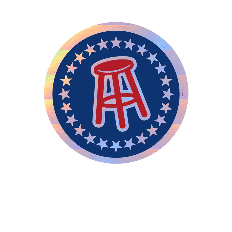 Barstool Sports Holographic Vinyl Decal - Custom Size