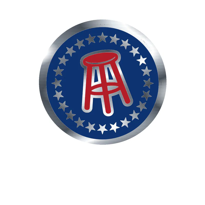 Barstool Sports Silver Chrome Vinyl Decal - Custom Size