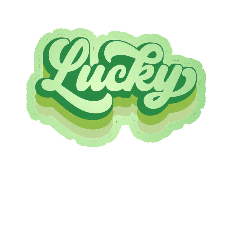 St. Patrick's Day Glow in the Dark Vinyl Sticker - Custom Size