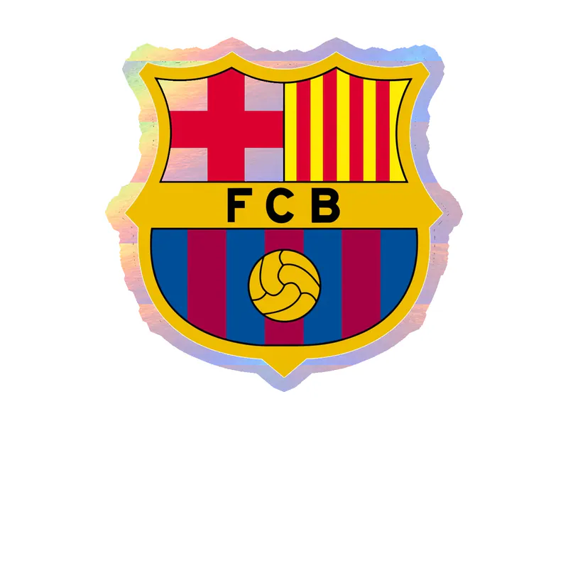 FC Barcelona Holographic Vinyl Decal