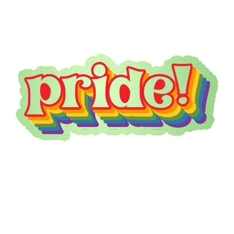 Pride Glow in the Dark Vinyl Decals - Custom Size