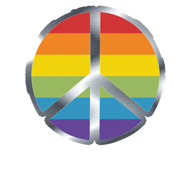 Pride Silver Chrome Vinyl Decals - Custom Size