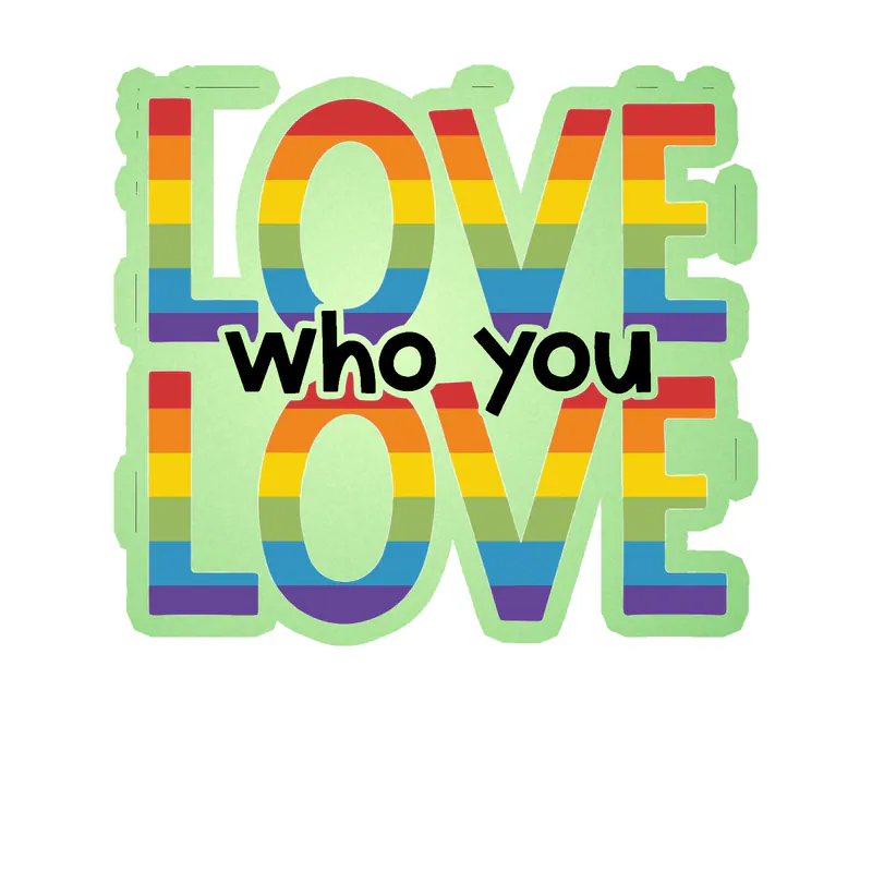 Pride Glow in the Dark Vinyl Decals - Custom Size