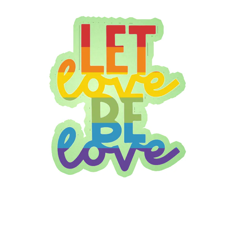 Pride Glow in the Dark Vinyl Decals - Custom Size