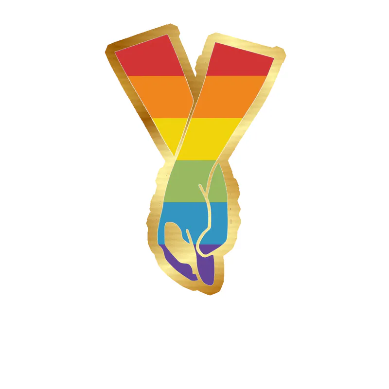 Pride Gold Chrome Vinyl Decals - Custom Size