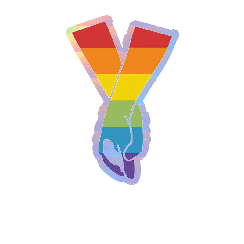 Pride Holographic Vinyl Decals - Custom Size