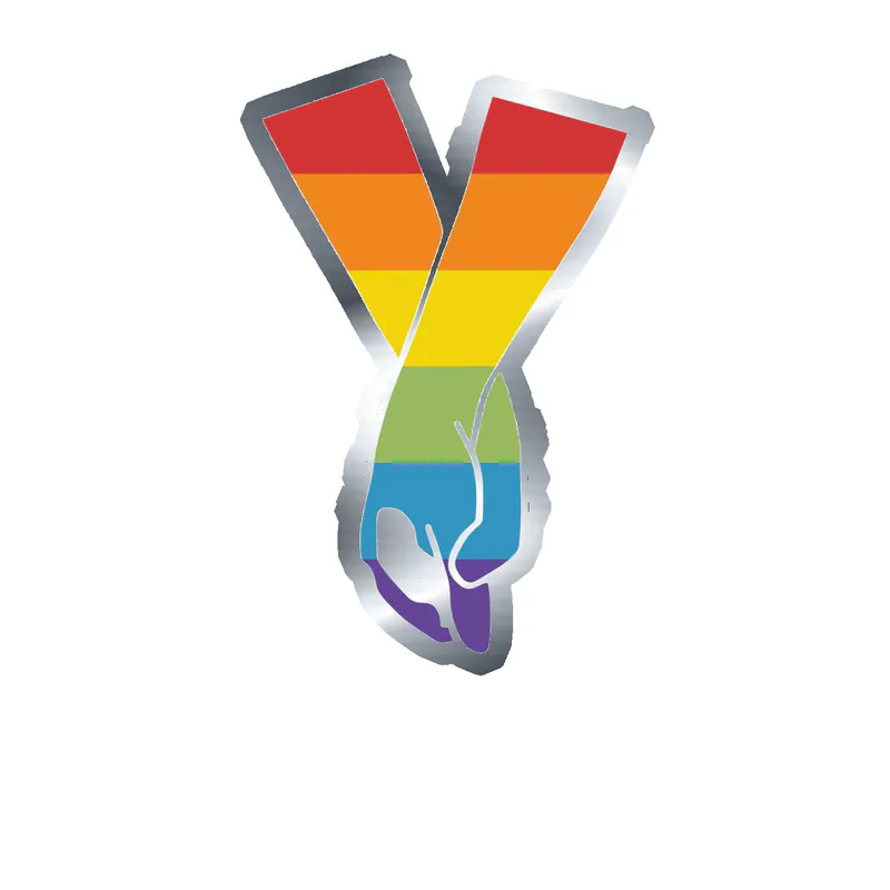 Pride Silver Chrome Vinyl Decals - Custom Size
