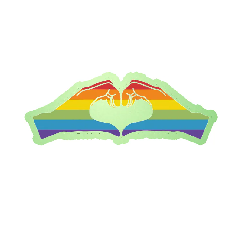 Pride Glow in the Dark Vinyl Decals - Custom Size