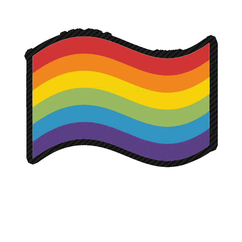 Pride Carbon Fiber Vinyl Decals - Custom Size