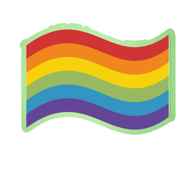 Pride Glow in the Dark Vinyl Decals - Custom Size