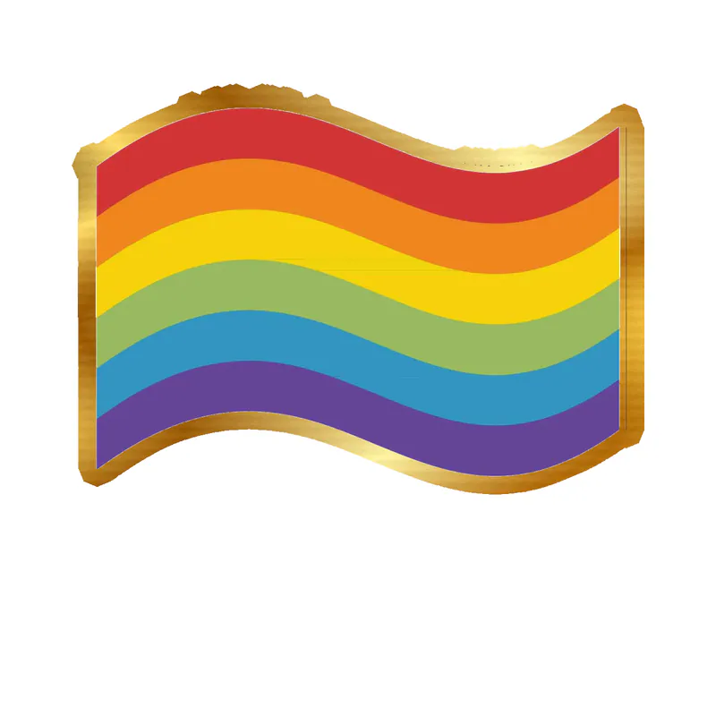Pride Gold Chrome Vinyl Decals - Custom Size