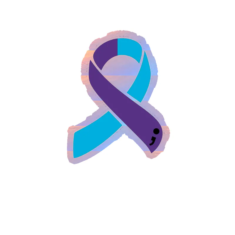 Mental Health Holographic Vinyl Decals - Custom Size