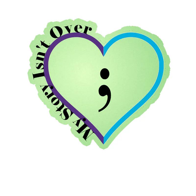 My Story Isn't Over Glow in the Dark Vinyl Decals - Custom Size