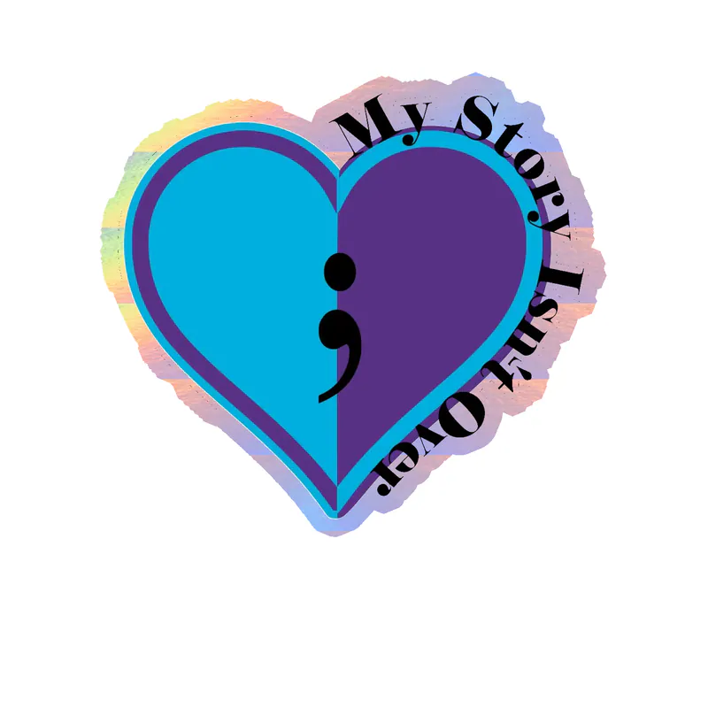 My Story Isn't Over Holographic Vinyl Decals - Custom Size