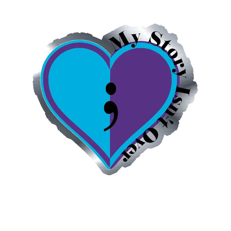 My Story Isn't Over Silver Chrome Vinyl Decals - Custom Size