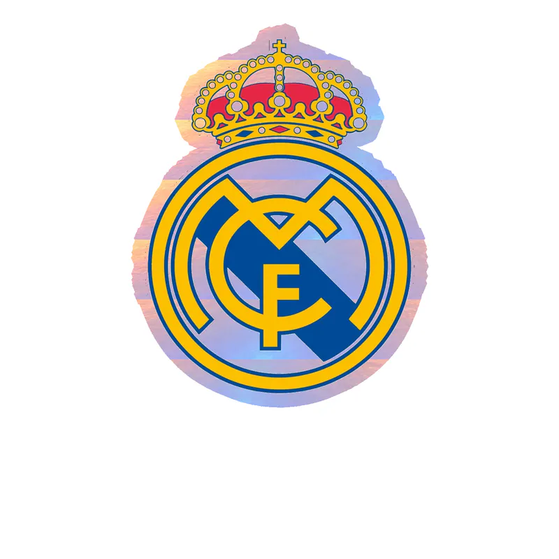 Real Madrid CF Holographic Vinyl Decal
