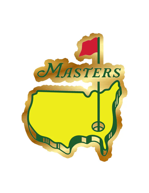 Masters Logo- Gold Chrome Vinyl Decal - Custom Size