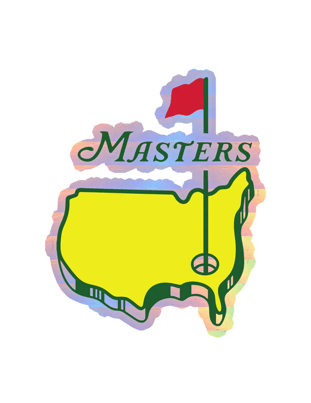 Masters Logo- Holographic Vinyl Decal - Custom Size