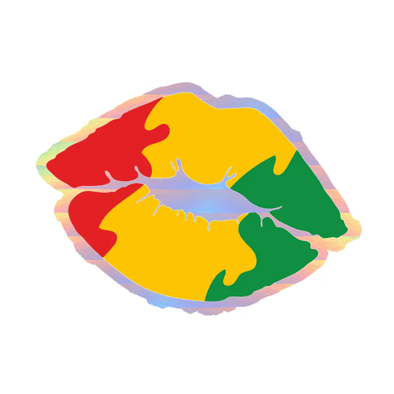 Juneteenth Holographic Vinyl Decals - Custom Size