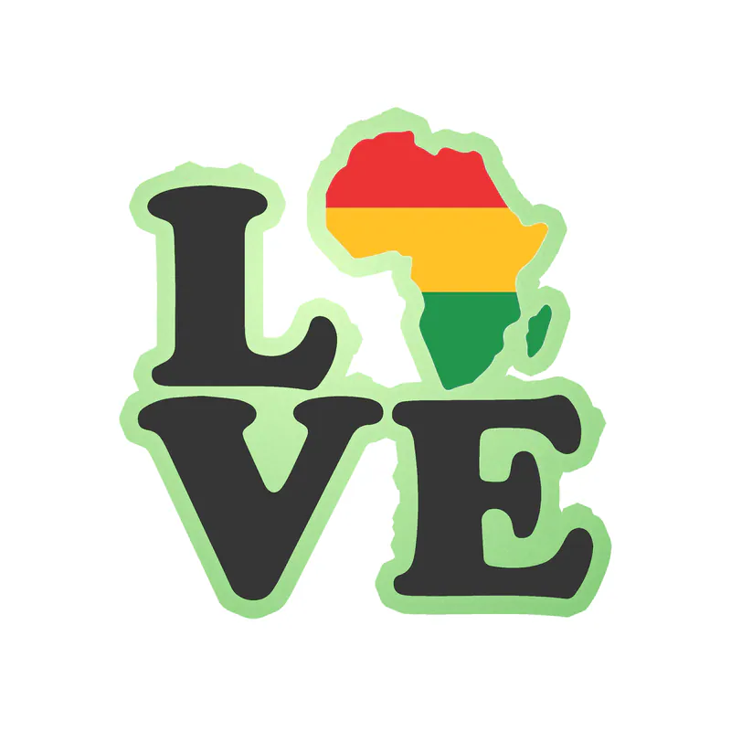 Juneteenth Glow in the Dark Vinyl Decals - Custom Size