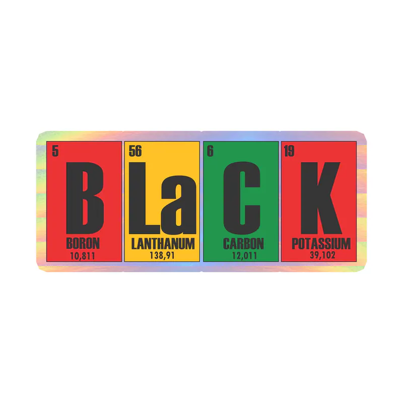 Juneteenth Holographic Vinyl Decals - Custom Size