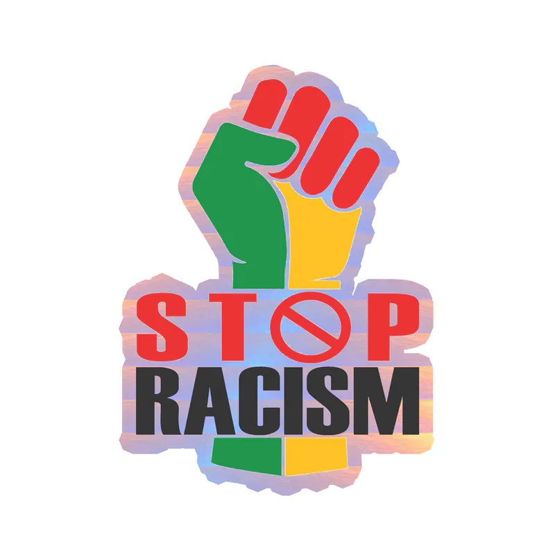 Juneteenth Holographic Vinyl Decals - Custom Size