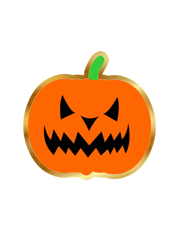 Pumpkin Gold Chrome Vinyl Decal