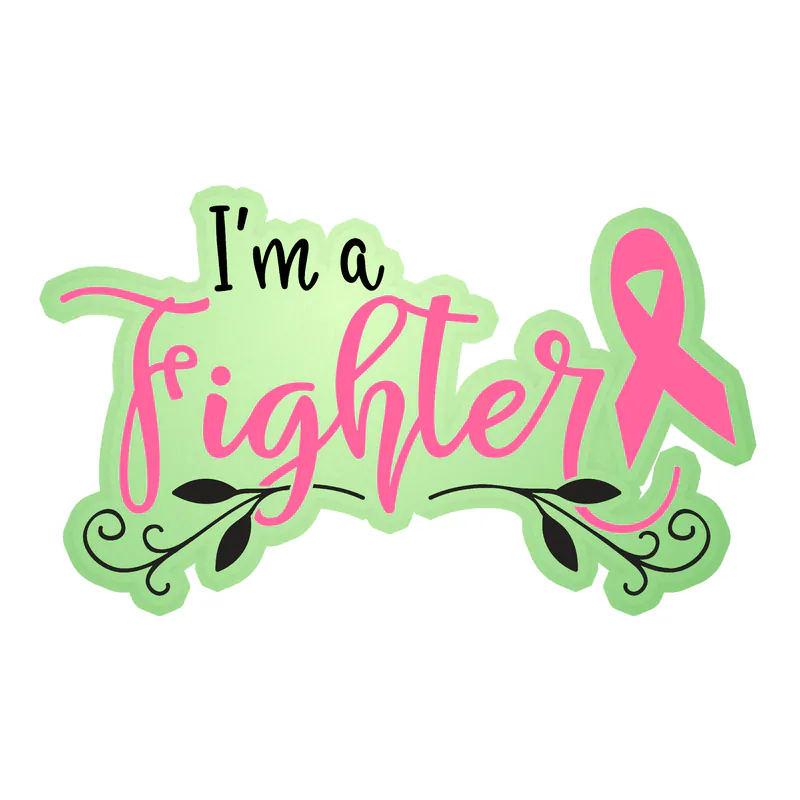 Breast Cancer Awareness Glow in the Dark Vinyl Decal - Custom Size