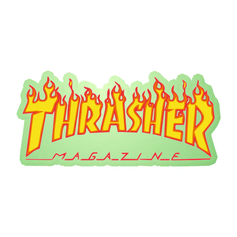 Thrasher Glow in the Dark Vinyl Decal - Custom Size