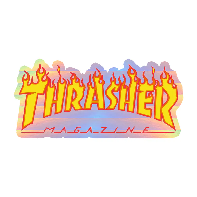Thrasher Holographic Vinyl Decal - Custom Size