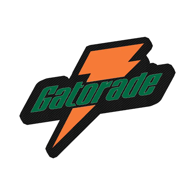 Retro Gatorade Carbon Fiber Vinyl Decal