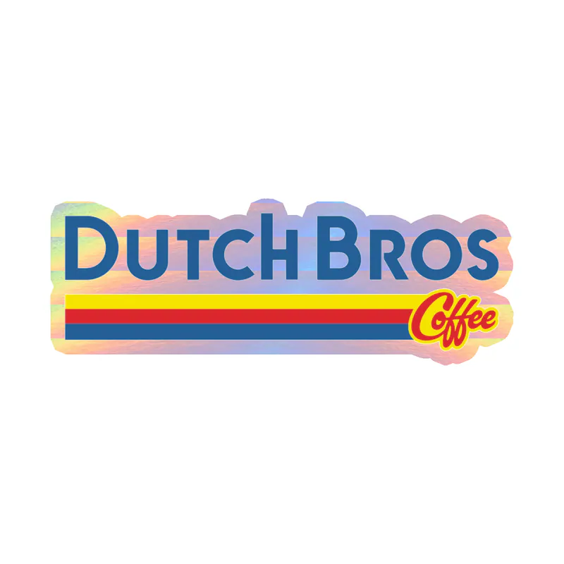 Dutch Bros Holographic Vinyl Decal