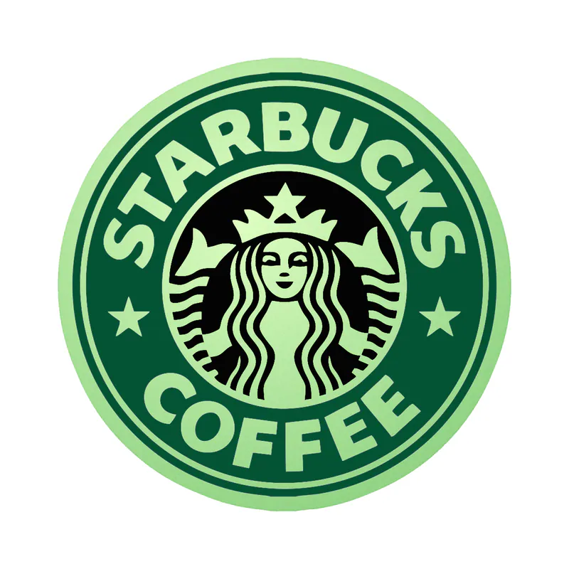 Starbucks Glow in the Dark Vinyl Decal
