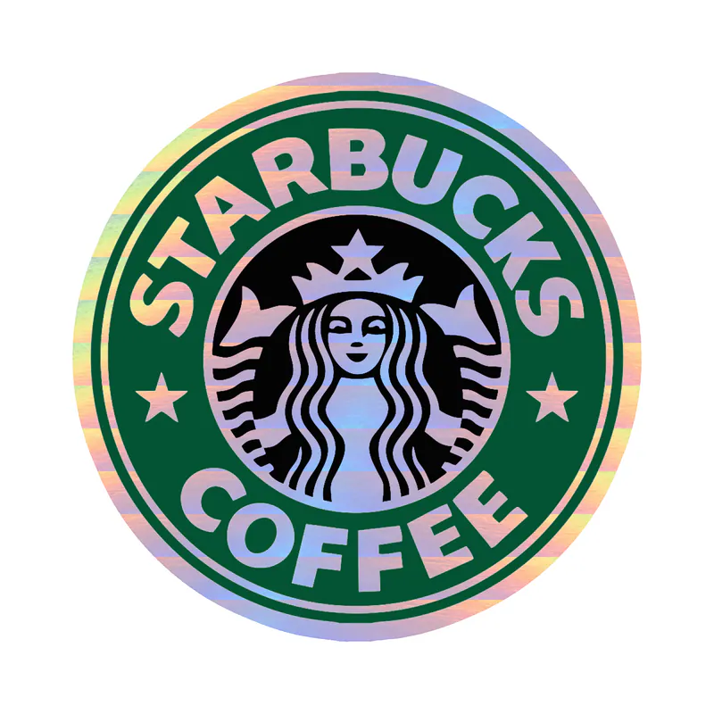 Starbucks Holographic Vinyl Decal