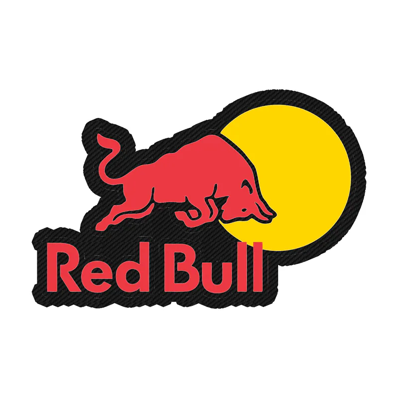 Redbull Carbon Fiber Vinyl Decal