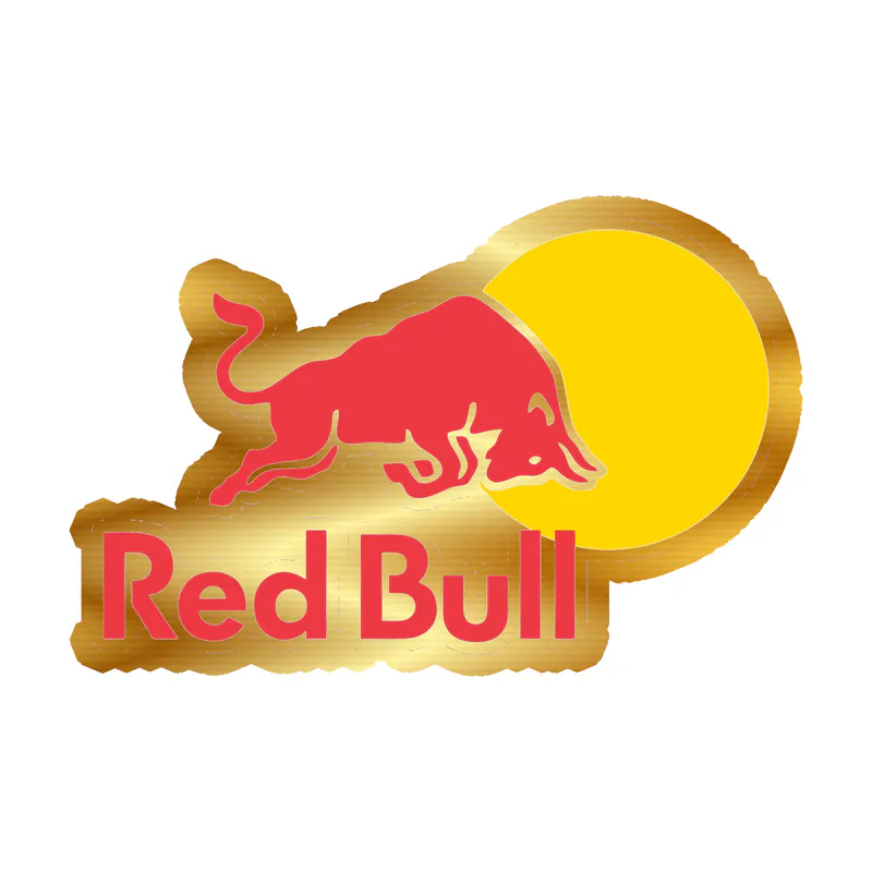 Redbull Gold Chrome Vinyl Decal